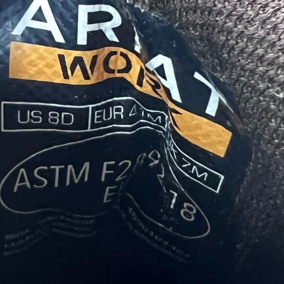 Ariat Groundbreaker 6" Work Boots Lace Up Distressed Leather Brown Men's 8D NWOB - Picture 9 of 10